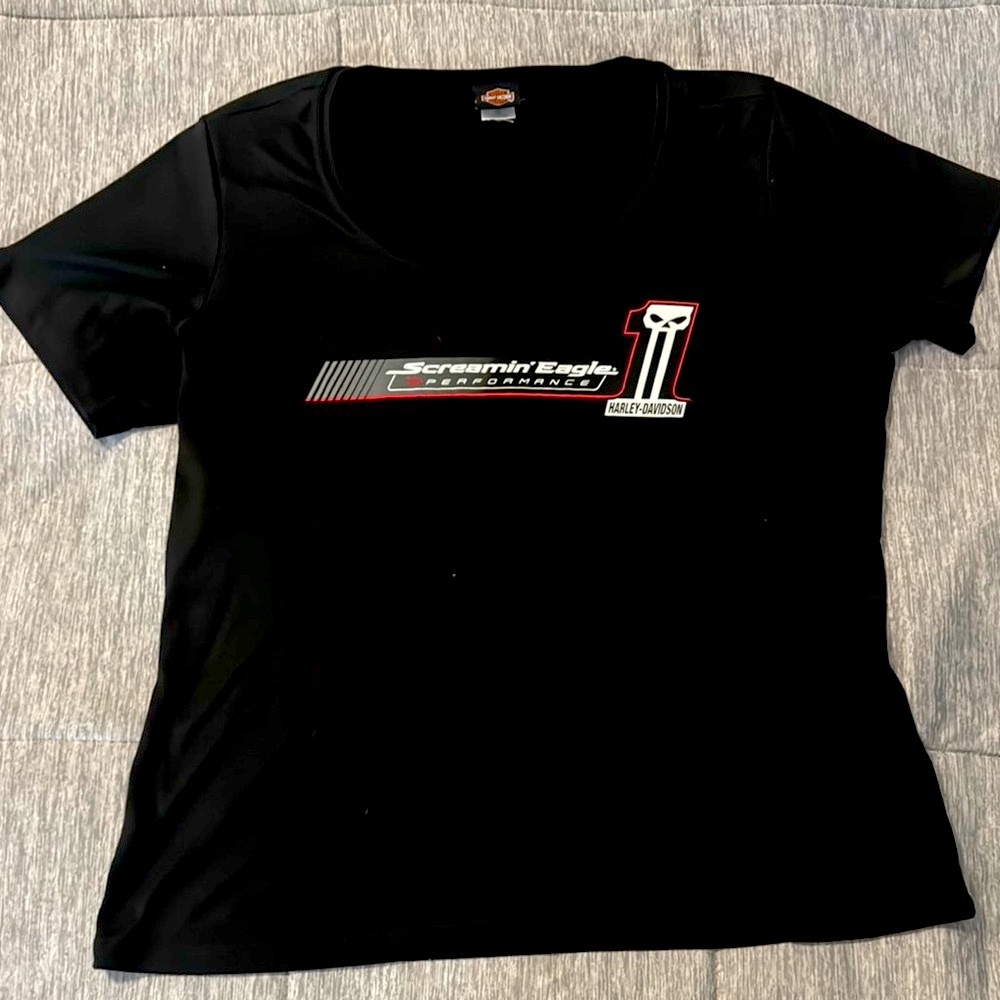 Harley-Davidson Women's Black Graphic Top